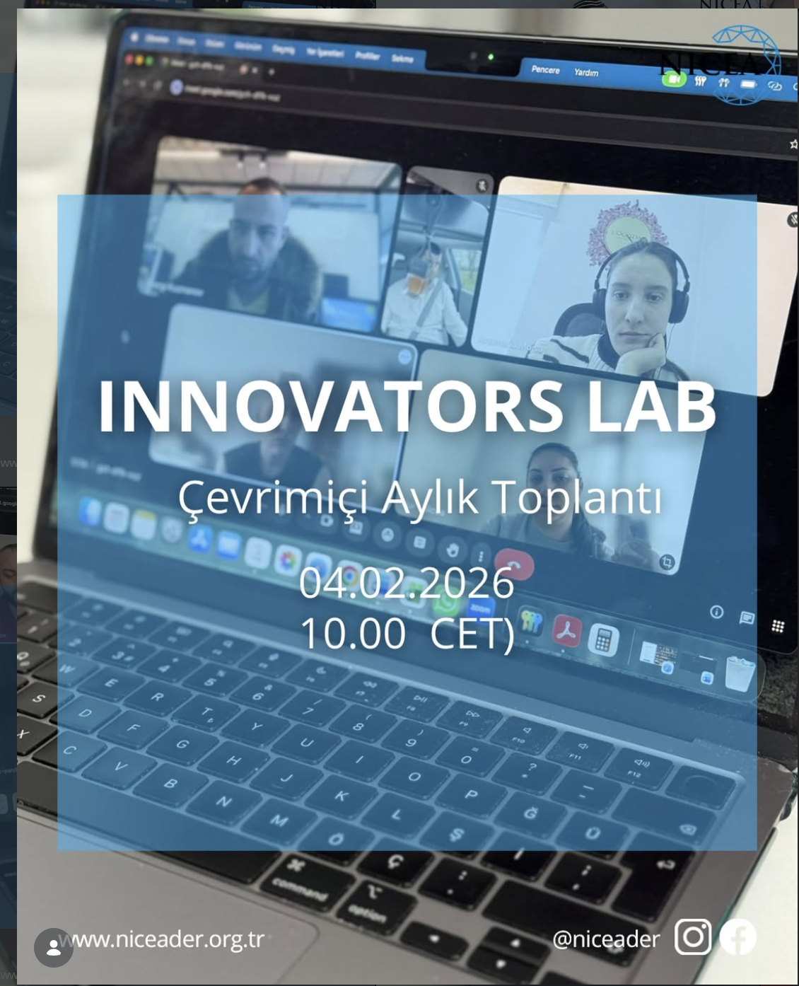 Innovators Lab projesi kapsamında çevrim içi toplantımızı gerçekleştirdik. 